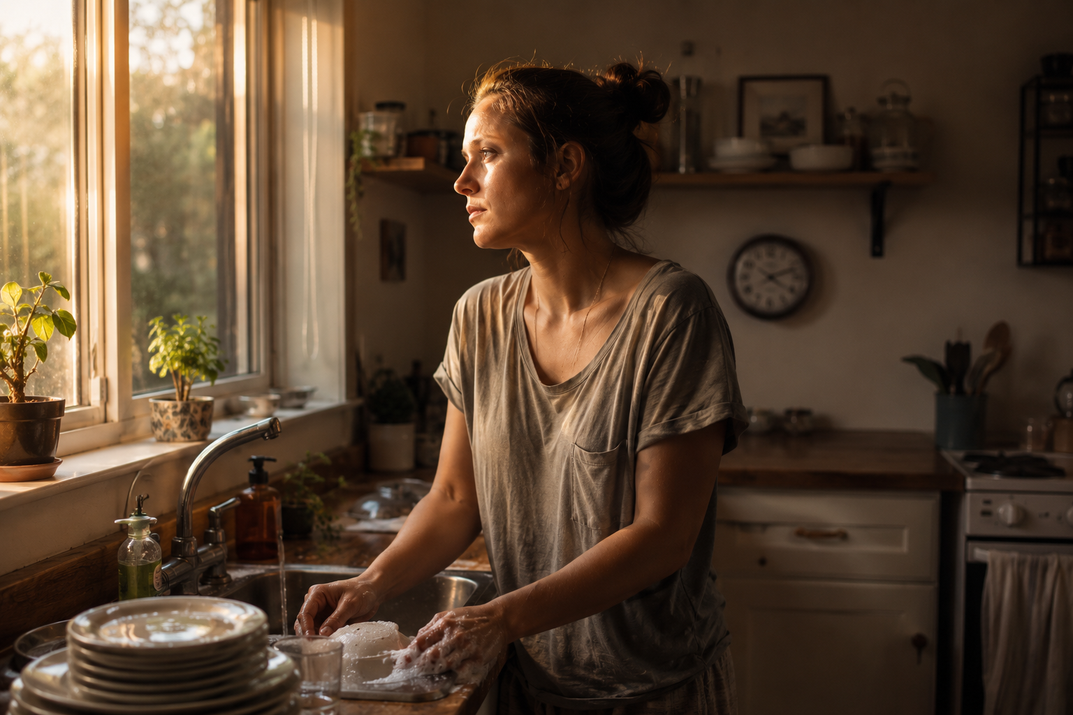 you're not fighting about dishes