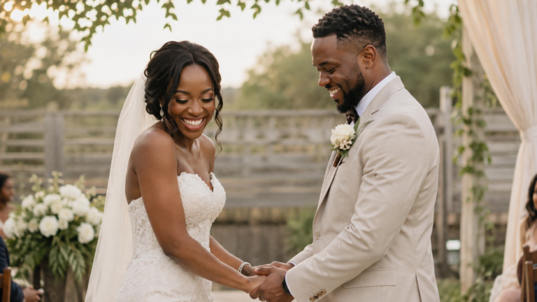 Joyful Garden Wedding Ceremony